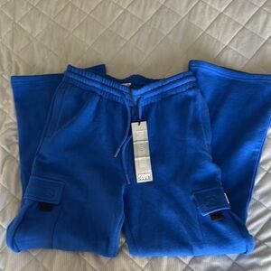 Pro Club Blue Relaxed Fit Joggers with Textured Fabric
